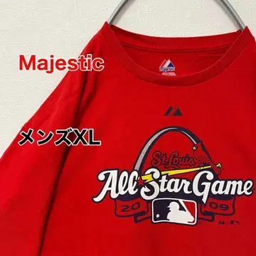 KB7 [US 수입] Majestic 셔츠 [남성용 XL] 레드 MLB