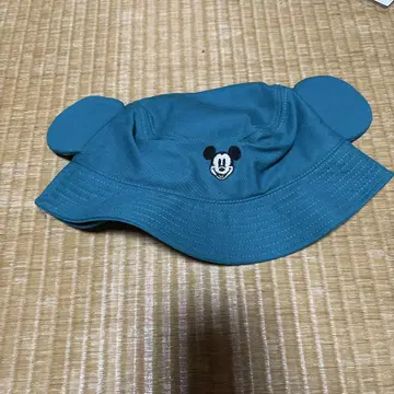 미키마우스 귀 달린 버킷 햇 그린