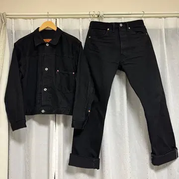 레어 단종 빨간색 택 대전 모델 tcb jeans bkbk 40s 셋업