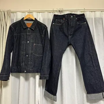 대전 모델 레어 빨간색 택 tcb jeans 40s 셋업