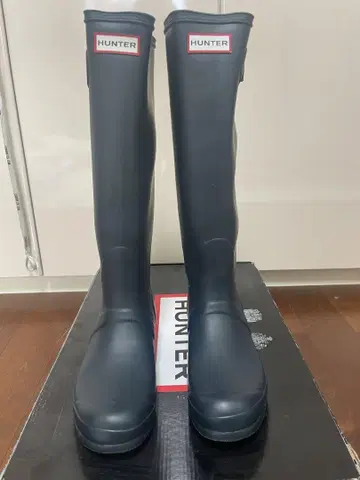 HUNTER 네이비 장화
