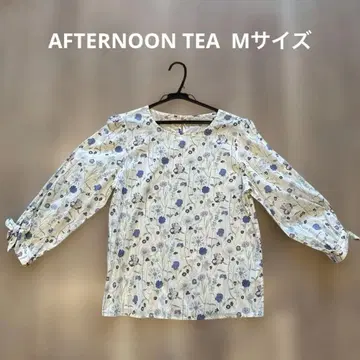 AFTERNOON TEA WARDROBE 리버티 블라우스 M 면 100%