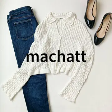 새상품급 2025ss 마차트 machatt 크로셰 레이스 가디건