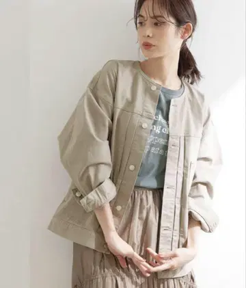 새상품 [ ROPE ] 로페 데님 자켓 베이지 38