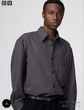 UNIQLO U 트윌 워크 오버사이즈 셔츠 M 사이즈