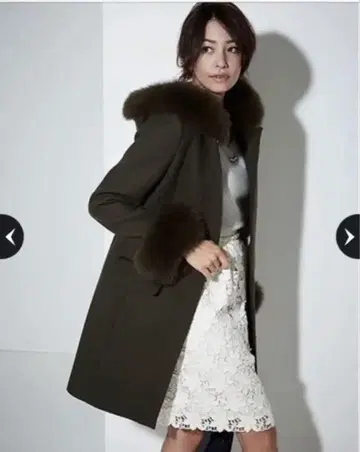 후드 부착 올리브 롱 코트 저스길리티 JUSGLITTY