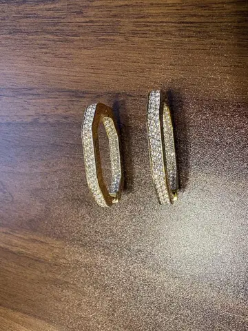 스와로브스키 Swarovski 후프 귀걸이 골드