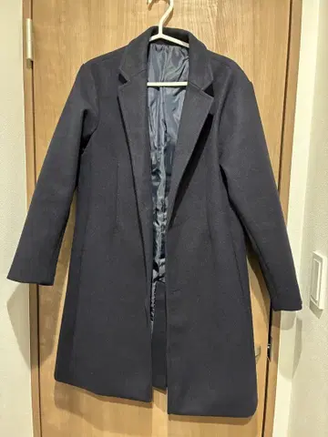 Dcollection 네이비 체스터 코트 오웬