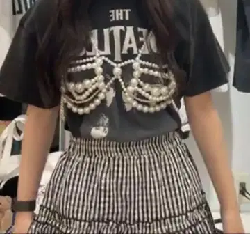 아즈노우아즈 핑키 뷔스티에 펄