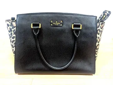 kate spade 가죽 핸드백 레오파드 무늬 숄더 벨트 포함
