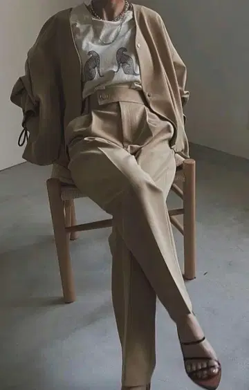 [ Ameri ] FLAP POCKET TAPERED PANTS