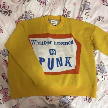 Kidill 니트 PUNK 옐로우 컬러 새상품급