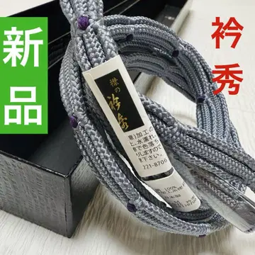 [ 새상품 ] 에리슈 오비 그레이 멋쟁이 박스형 순수 실크 선물로도