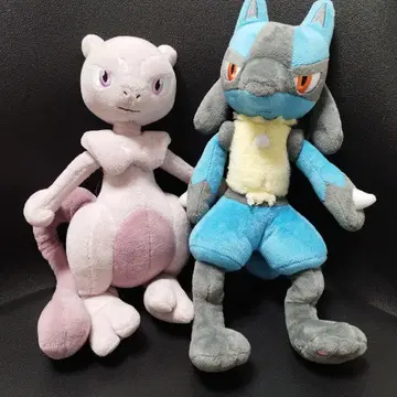 삼영무역 뮤츠 루카리오 봉제 인형 세트