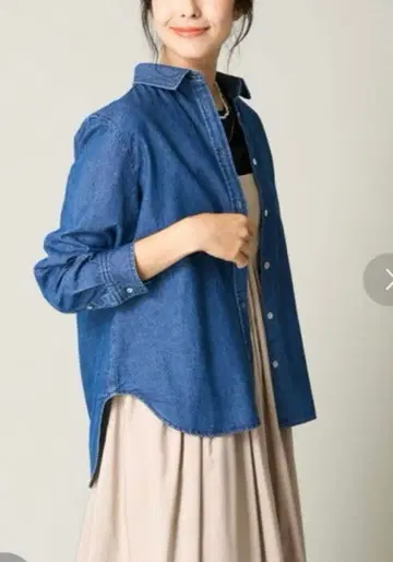 데님 셔츠 블루 택 포함 미사용