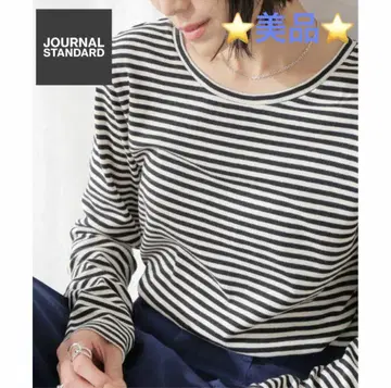 새상품급 JOURNAL STANDARD 베어 골지 컴팩트 풀오버 Wh