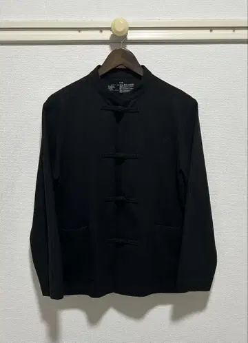 새상품급 무인양품 MUJI 기모 차이나 셔츠 자켓 블랙 S-M