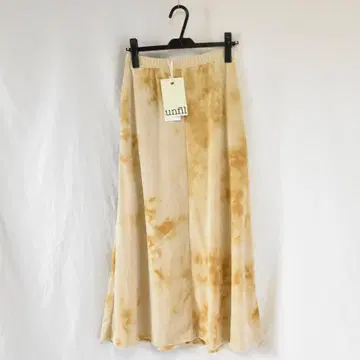 [ 새상품 ] unfil(앙필) 코튼 벨로아 플레어 롱 스커트