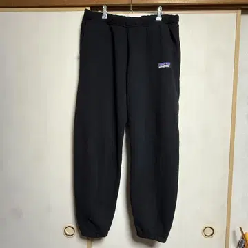 Patagonia P-6 라벨 업라이저 스웨트 팬츠 블랙