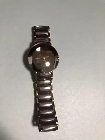 RADO 아날로그 손목시계 블랙/골드