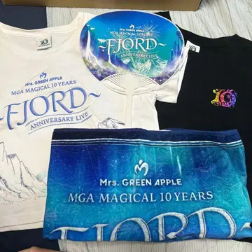 FJORD 4세트 T셔츠 2장, 타월, 부채