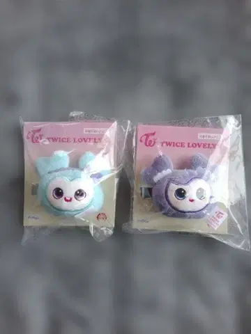 TWICE LOVELYS 봉제 인형 헤어핀 2개 세트 사나 나연
