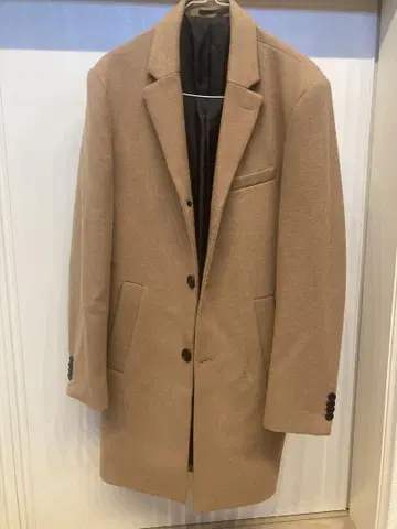 H&M 베이지 체스터 코트 US 36R