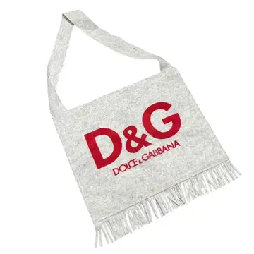 Z2 D&G 펠트 원단 숄더백 그레이 프린지