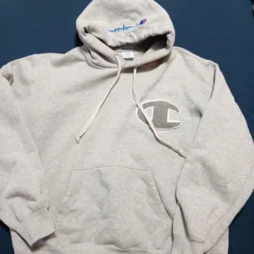 Champion 그레이 후드티 L 사이즈