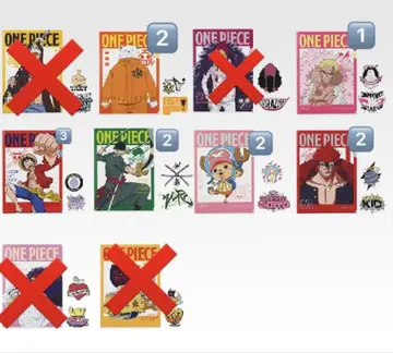 원피스 제일복권 J상 클리어 파일 & 스티커 12장 세트