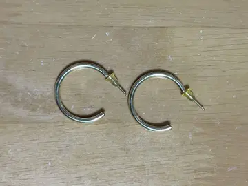 골드 후프 귀걸이 양쪽 귀용