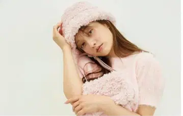 snidel 퍼 칼라 버킷햇