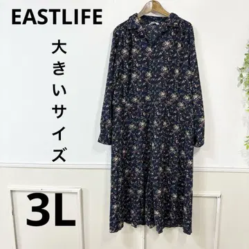새상품급 빅 사이즈 EASTLIFE 플라워 원피스