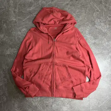 UNIQLO 집업 후드티 지퍼 후드티 Y2K 후드티 핑크