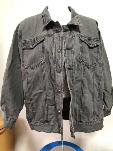덕 그레이 데님 자켓 L