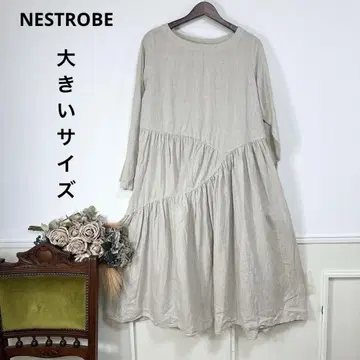 새상품급 빅 사이즈 NESTROBE 린넨 원피스