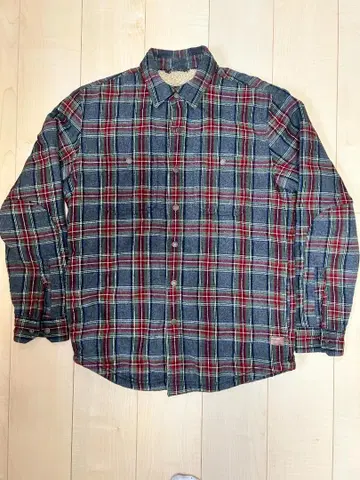 [ L.L.Bean ] 플란넬 셔츠 그레이 레드/블루 체크 (중간 보아)