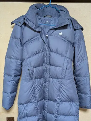 adidas 후드 부착 퍼플 다운 자켓