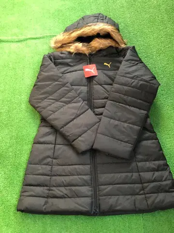 택 포함 새상품 PUMA 미디엄 롱 코트