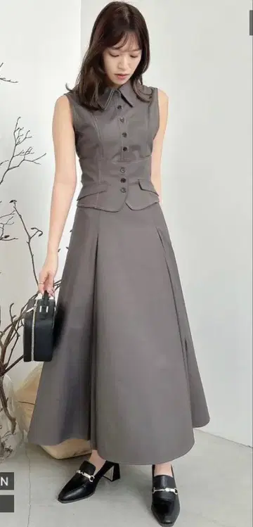 더즈린 베스트 코르셋 레이스업 원피스