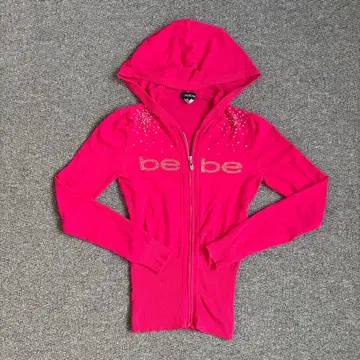 vintage bebe y2k pink hood hoodie