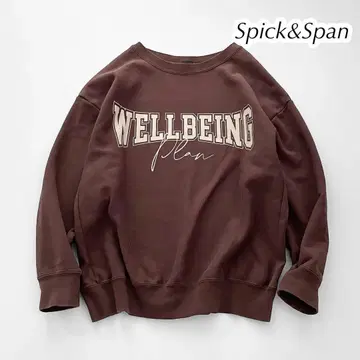 Spick&Span 스픽&스팬 아카데미 로고 BIG 맨투맨