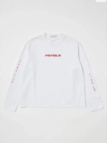 MOUSSY PU FRAGILE 롱 TEE WHT