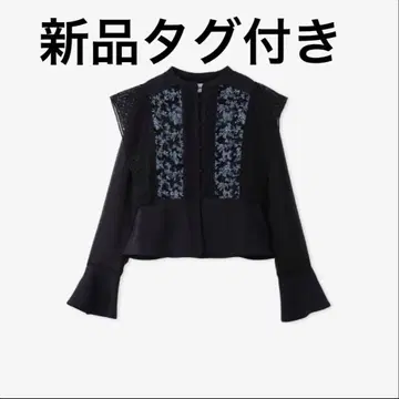 릴리 브라운 스위칭 레이스 롱 슬리브 블라우스