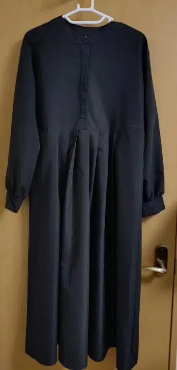 블랙 롱 원피스 긴팔