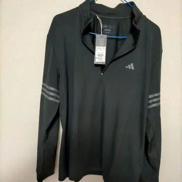 아디다스 골프 긴팔 하프 지퍼 블랙 XL
