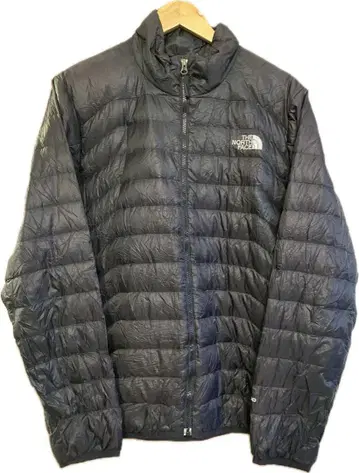 THE NORTH FACE 블랙 얇은 소재 다운 자켓 M