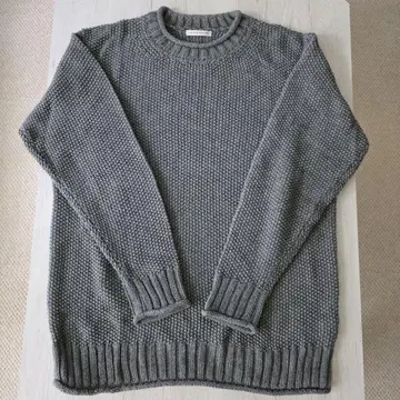 컨디션 최상 UNITED ARROWS 그레이 크루넥 니트 M