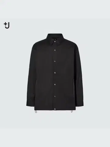 [새상품] UNIQLO +J 오버사이즈 셔츠 블루종 블랙 M 사이즈