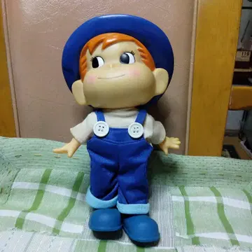 포코짱 파란 오버롤 인형 후지야 약 25cm